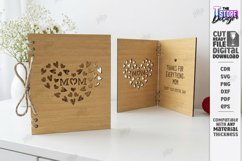 Mother's Day Greeting Card Laser Cut | 3D Floral Card Laser Product Image 1