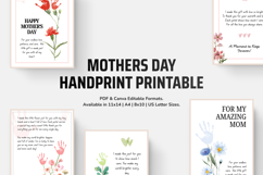 Mother Day Handprint Printable Editable PDF Product Image 10