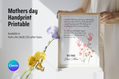 Mother Day Handprint Printable Editable PDF Product Image 4