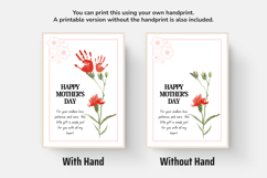 Mother Day Handprint Printable Editable PDF Product Image 6