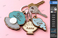 Mother's Day Personalized Keychain Laser Cut | Name Keyring Product Image 1