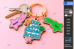 Mother's Day Personalized Keychain Laser Cut | Name Keyring Product Image 1
