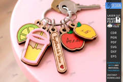 Mother's Day Personalized Keychain Laser Cut | Name Keyring Product Image 1