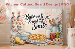 kitchen cutting board sublimation, mothers day cutting board Product Image 1