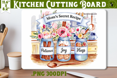 Kitchen Cutting Board | Mother&#039;s Day | Mom&#039;s secret recipe Product Image 1