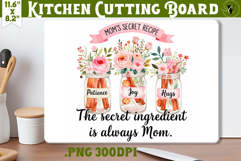 Kitchen Cutting Board | Mother&#039;s Day | Mom&#039;s secret recipe Product Image 1