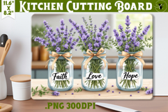 Kitchen Cutting Board | Mother&#039;s Day | Rosemary in jar Product Image 1
