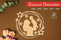 Mothers Day Laser Cut Decoration SVG Product Image 1