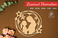 Mothers Day Laser Cut Decoration SVG Product Image 1