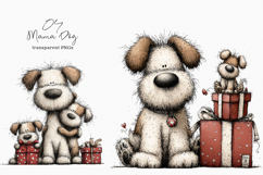 Mother's Day Mama Dog Whimsical Clipart Product Image 1