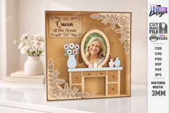 Mother's Day Miniature Roombox Laser Cut | 3D Layered Boxes Product Image 1