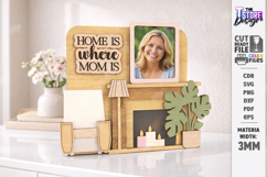 Mother's Day Miniature Roombox Laser Cut | 3D Layered Boxes Product Image 1