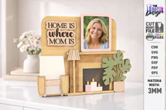 Mother's Day Miniature Roombox Laser Cut | 3D Layered Boxes Product Image 1