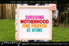 Motherhood Mom SVG for Cricut Mothers Day T-shirt Mug Design Product Image 2