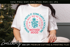 Motherhood Mom SVG for Cricut Mothers Day T-shirt Mug Design Product Image 1
