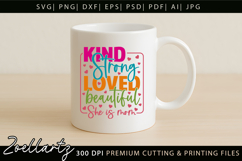 Mothers Day SVG Mama Mommy She Is Mom T-shirt Mug Design Product Image 4