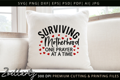 Motherhood Mom SVG for Cricut Mothers Day T-shirt Mug Design Product Image 3