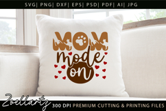 Cat Mom SVG for Cricut Mothers Day T-shirt Mug Pillow Design Product Image 2