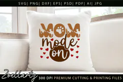 Cat Mom SVG for Cricut Mothers Day T-shirt Mug Pillow Design Product Image 2