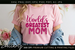 World's Greatest Mom SVG Mothers Day T-shirt Mug Design Product Image 8