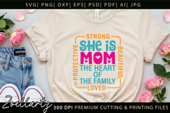 Mothers Day SVG for Cricut Mommy Mom Mama T-shirt Mug Design Product Image 2