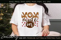 Cat Mom SVG for Cricut Mothers Day T-shirt Mug Pillow Design Product Image 1