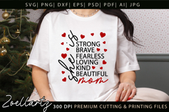She Is Mom SVG for Cricut Mothers Day T-shirt Mug Design Product Image 1