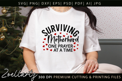Motherhood Mom SVG for Cricut Mothers Day T-shirt Mug Design Product Image 1