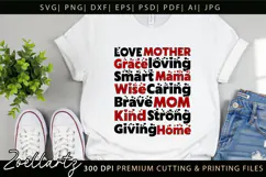 Mothers Day Subway Art SVG Mummy Mama Mom T-shirt Mug Design Product Image 4