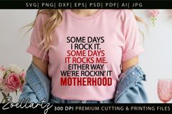 Motherhood Mothers Day SVG for Cricut Mom T-shirt Mug Design Product Image 5