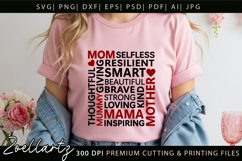 Mothers Day Subway Art SVG Mummy Mama Mom T-shirt Mug Design Product Image 8