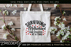 Motherhood Mom SVG for Cricut Mothers Day T-shirt Mug Design Product Image 4