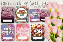 Mother's Day Money Card Holders Moms in the World| Print Product Image 2
