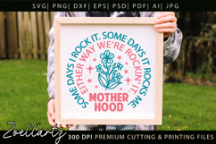 Motherhood Mom SVG for Cricut Mothers Day T-shirt Mug Design Product Image 3