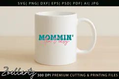 Funny Mom Life SVG for Cricut Mothers Day T-shirt Mug Design Product Image 5