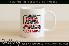 Mothers Day Subway Art SVG Mummy Mama Mom T-shirt Mug Design Product Image 6