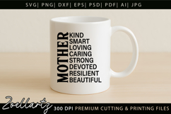 Mothers Day SVG for Cricut Mama Mummy Mom T-shirt Mug Design Product Image 2