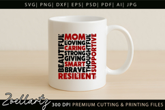 Mothers Day Subway Art SVG Mummy Mama Mom T-shirt Mug Design Product Image 3