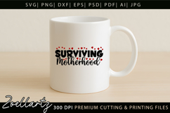 Motherhood Mom SVG for Cricut Mothers Day T-shirt Mug Design Product Image 4