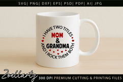 Mom Grandma SVG for Cricut Mothers Day T-shirt Mug Design Product Image 3