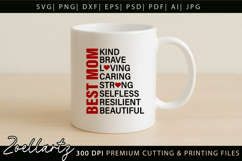 Mothers Day SVG for Cricut Mama Mummy Mom T-shirt Mug Design Product Image 3