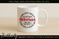 Motherhood Mothers Day SVG for Cricut Mom T-shirt Mug Design Product Image 6