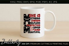 Mothers Day SVG Mama Mommy She Is Mom T-shirt Mug Design Product Image 4