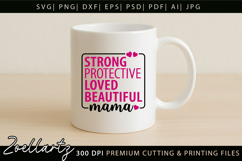 Mothers Day SVG for Cricut Mommy Mom Mama T-shirt Mug Design Product Image 3