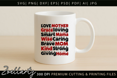Mothers Day Subway Art SVG Mummy Mama Mom T-shirt Mug Design Product Image 3