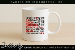 Mothers Day Subway Art SVG Mummy Mama Mom T-shirt Mug Design Product Image 4