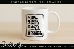Mothers Day SVG for Cricut Mommy Mom Mama T-shirt Mug Design Product Image 7