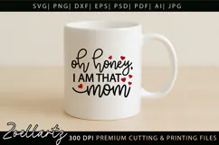 That Mom SVG Mama Life SVG Mothers Day T-shirt Mug Design Product Image 4