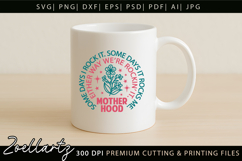 Motherhood Mom SVG for Cricut Mothers Day T-shirt Mug Design Product Image 4