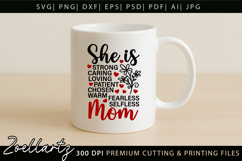 She Is Mom SVG for Cricut Mothers Day T-shirt Mug Design Product Image 6